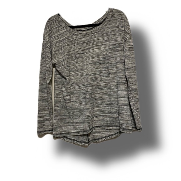 Zella Twist Back Cut Out Space Gray Long Sleeve Athleisure Top Size Small - Picture 12 of 12